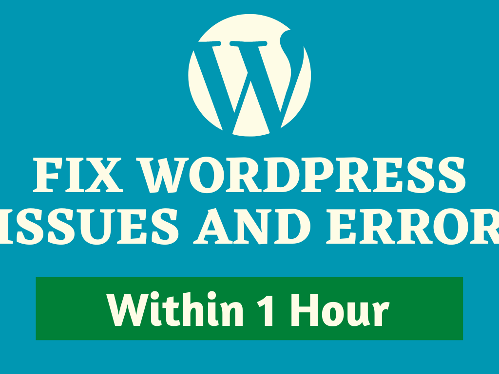 fix your wordpress website issue